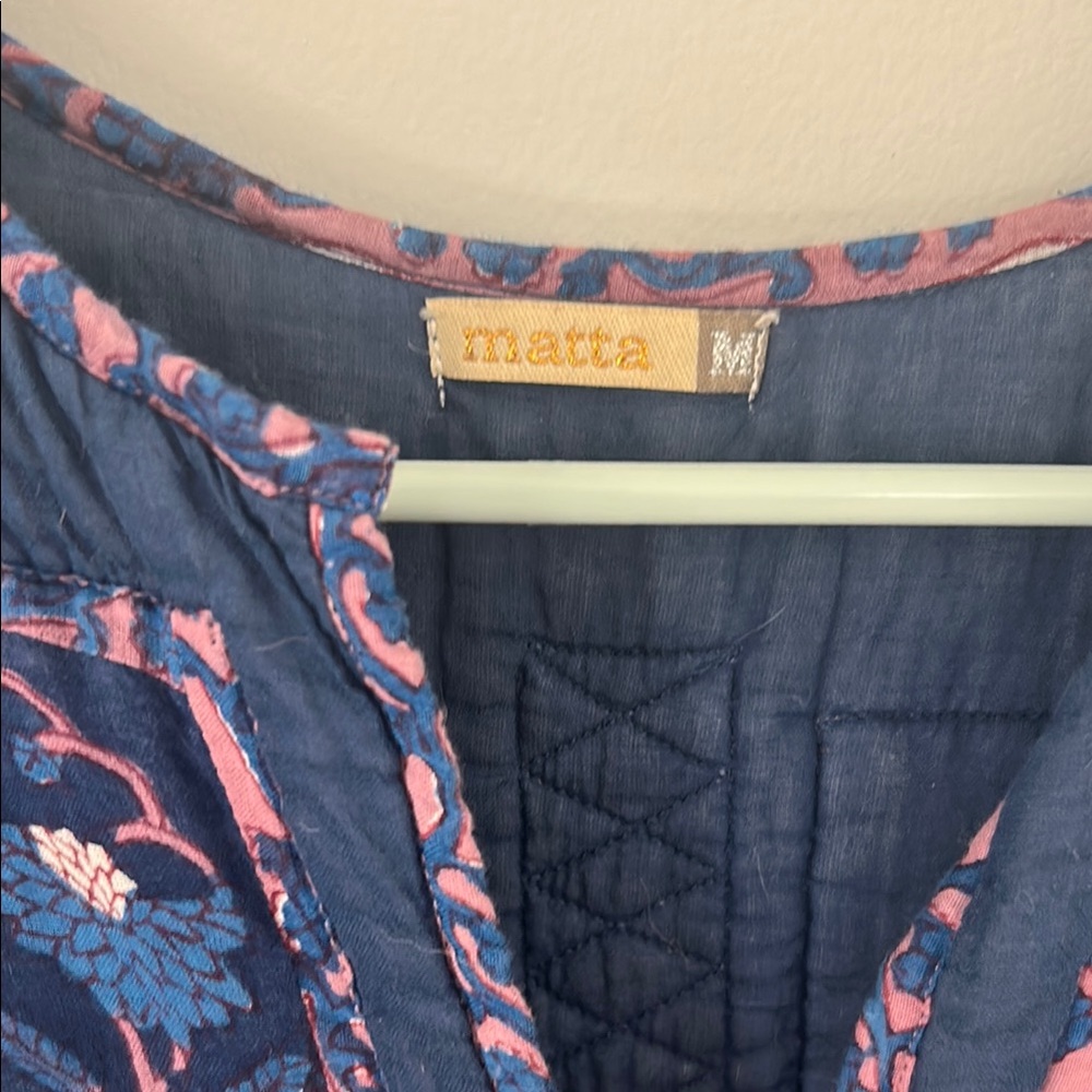 Matta Bohemian Blue and Pink Dress - Picture 2 of 3